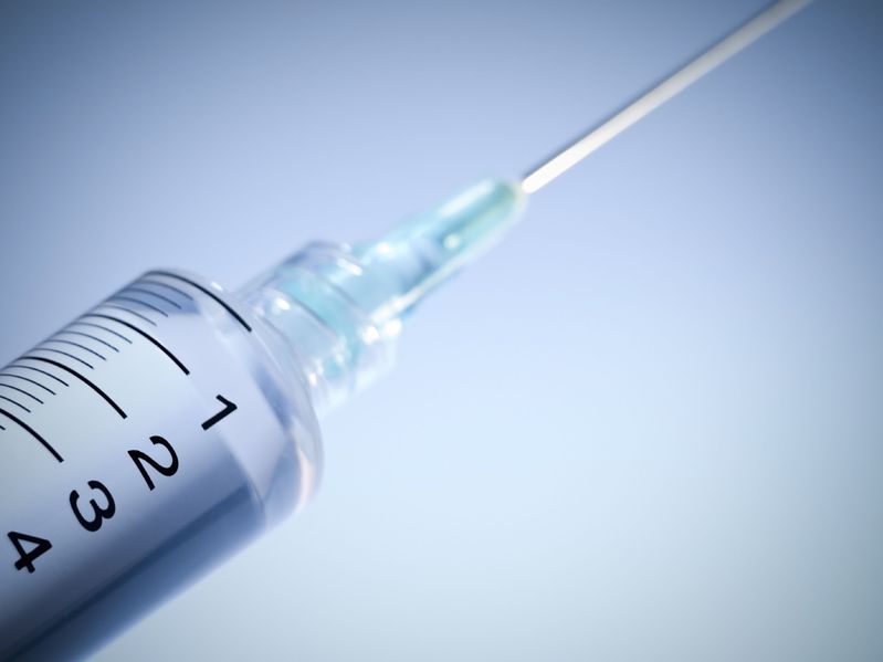shingles vaccine in syringe